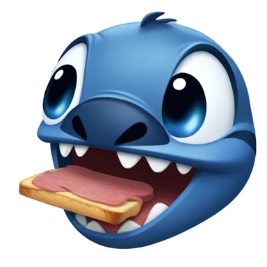 Stitch qui mange un œuf  sticker