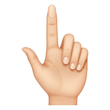 Finger pointing up  sticker