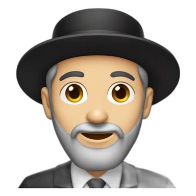 Jewish Hasidic man sticker