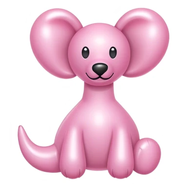 light pink Balloon animals  sticker