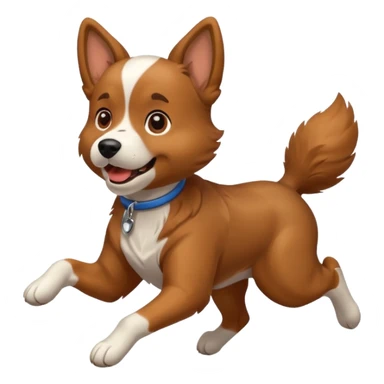 dog running sticker
