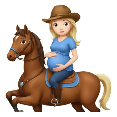 fai la ragazza del cavallo incinta sticker