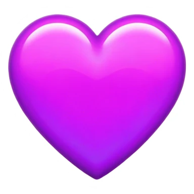 Neon purple heart sticker
