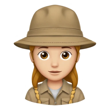 safari hat sticker