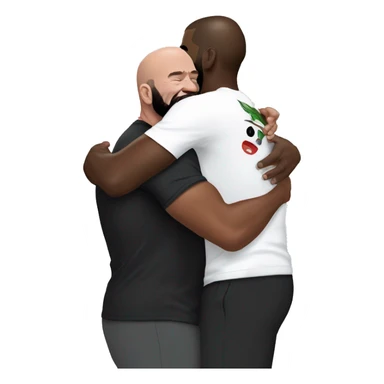 Dana white hugging jon jones sticker