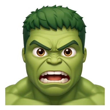 hulk cara surpresa sticker