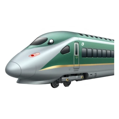 Shinkansen green and pigeon is standing on the platform sticker