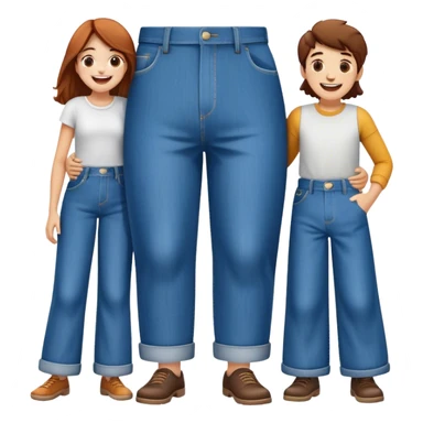 Whole family fit in one big pants sticker