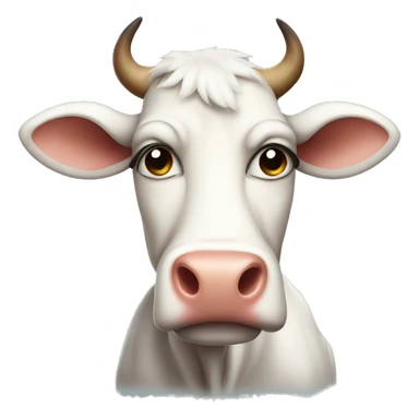 Sad cow sticker