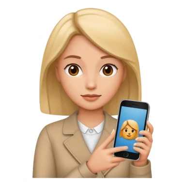 same woman but changing documents to phone sticker