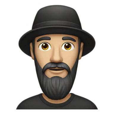 bearded designer expert slavic man with black stussy cap sticker