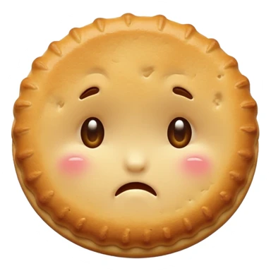 cute biscuit no cream cry with tears sticker