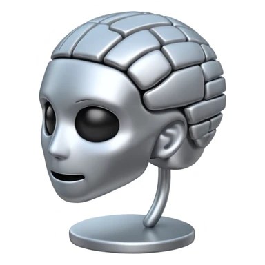 cerebro con interrogación sticker