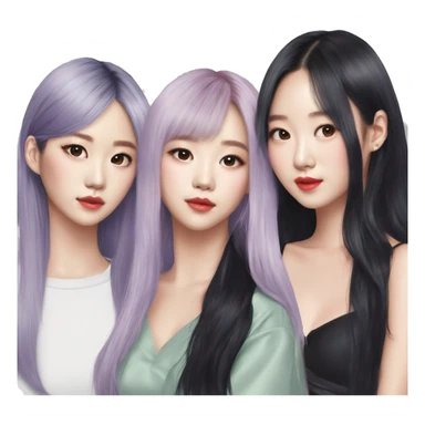 Jennie Kim and Kim Jisoo and Rosean Park and Lalisa Manoban sticker