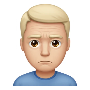 A man who is sad he has no ice cream sticker