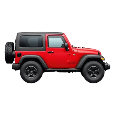 Jeep Wrangler - Jeep (Model Year: 2022) (Iconic colour: Red) sticker