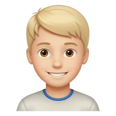 smiling boy portrait indoors sticker