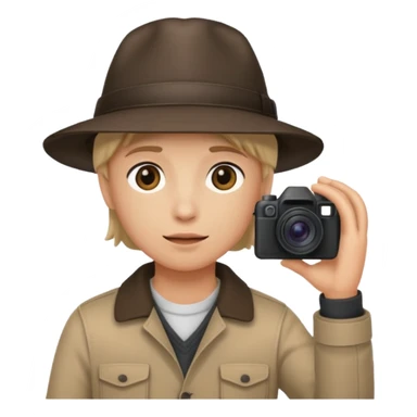 photographer taking a picture facing away from me sticker