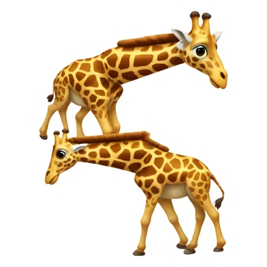 Flying giraffes  sticker