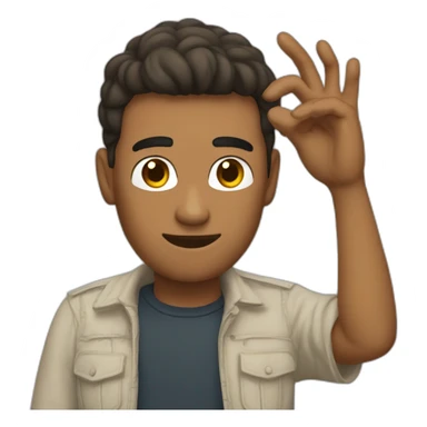 travis sctor SEÑALANDO SU MANO  sticker