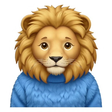 lion wearing  jumper sticker