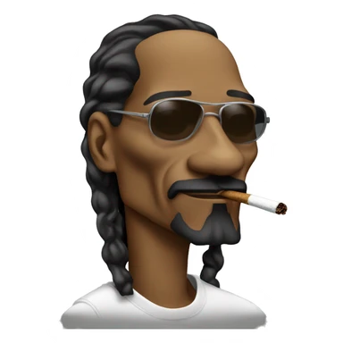Snoop dogg smoking sticker