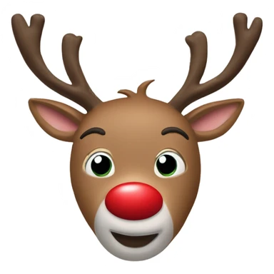 Rudolph ￼the red nose reindeer ￼ sticker