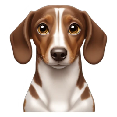 dachshund chocolate pies blancos pecho blanco sticker