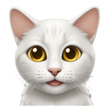 Beyaz Yavru kedi sticker