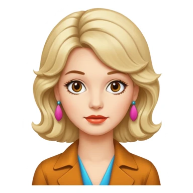 70s 80s single women sticker