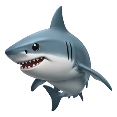 Shark wearing a hoodie sticker