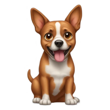 a dog that poops butterflies sticker