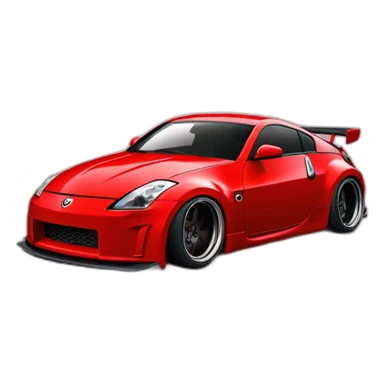 350z drift tuning red sticker