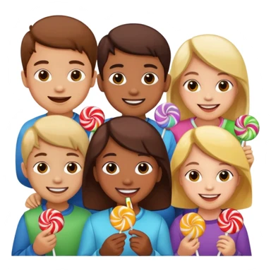 New year Candy children sticker