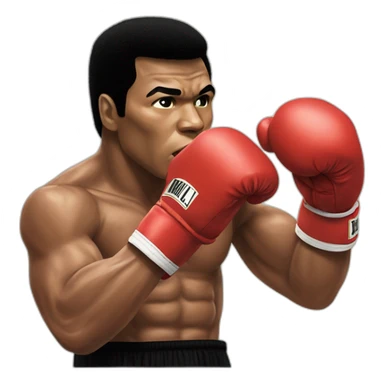 Muhammad ali boxing  sticker