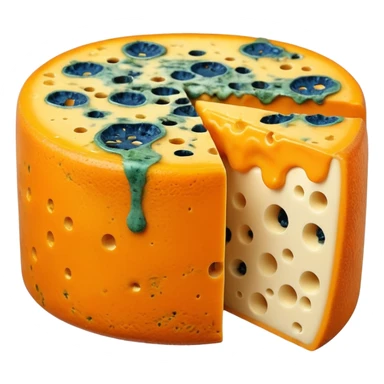 moldy orange cheese  sticker