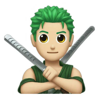 Roronoa zoro 3 sword sticker
