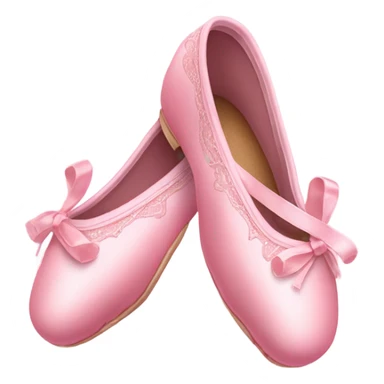 Crossed pink ballet shoes with long and beautiful corses design sticker