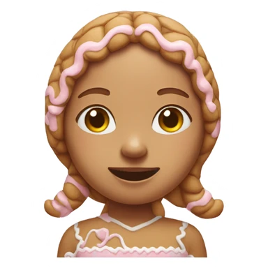 Pastel gingerbread girl sticker