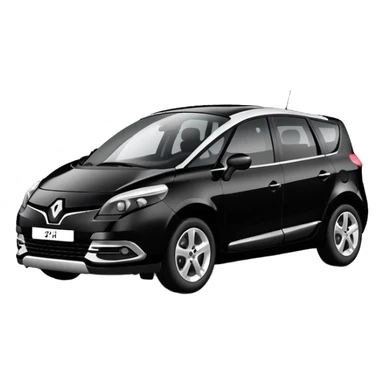 Renault scenic black EZ897ZL sticker
