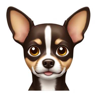 Chihuahua dark brown dog sticker