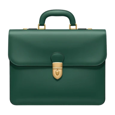 female hand with nude manicure holding dark green briefcase for papers, minimalism, front view, no emojis or faces, white background sticker