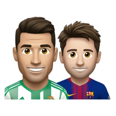 Cristiano Ronaldo and Lionel messi sticker