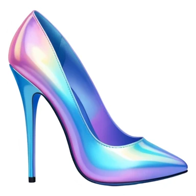 Iridescent heels sticker