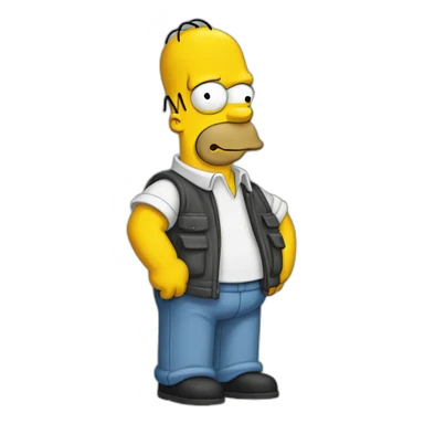 homer simpson pouce en l’aire sticker