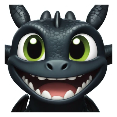 toothless the dragon from how to train your dragon  sticker