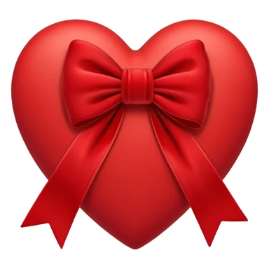 heart with a velvet bow sticker