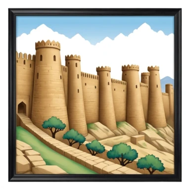 samarkand city walls sticker