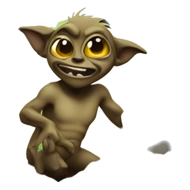 gremlin digging a hole sticker