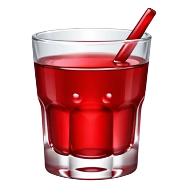Cherry shot alcohol sticker